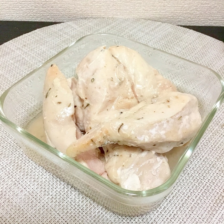 鶏むね肉で　サラダチキン